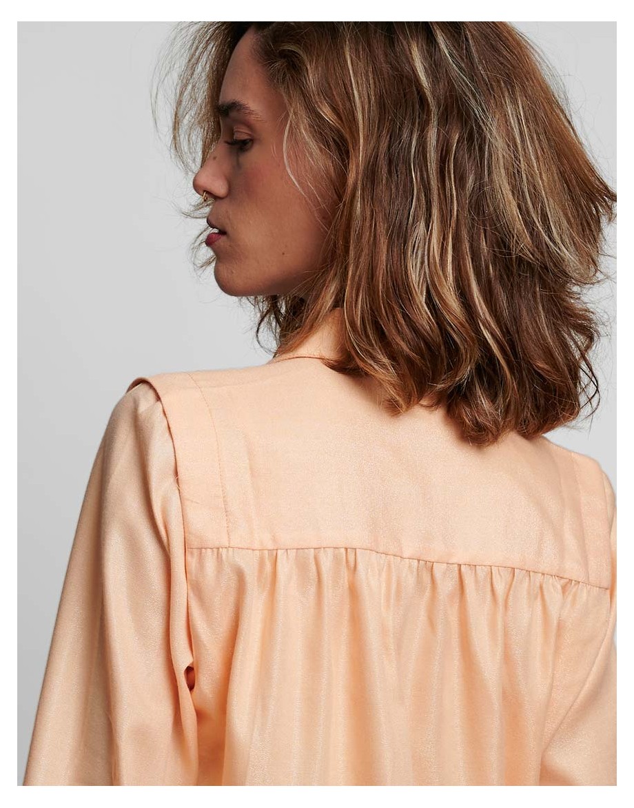 Camisa Mango Sunset detalle espalda