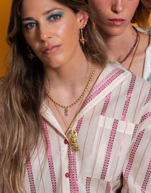 Collar pez labrado