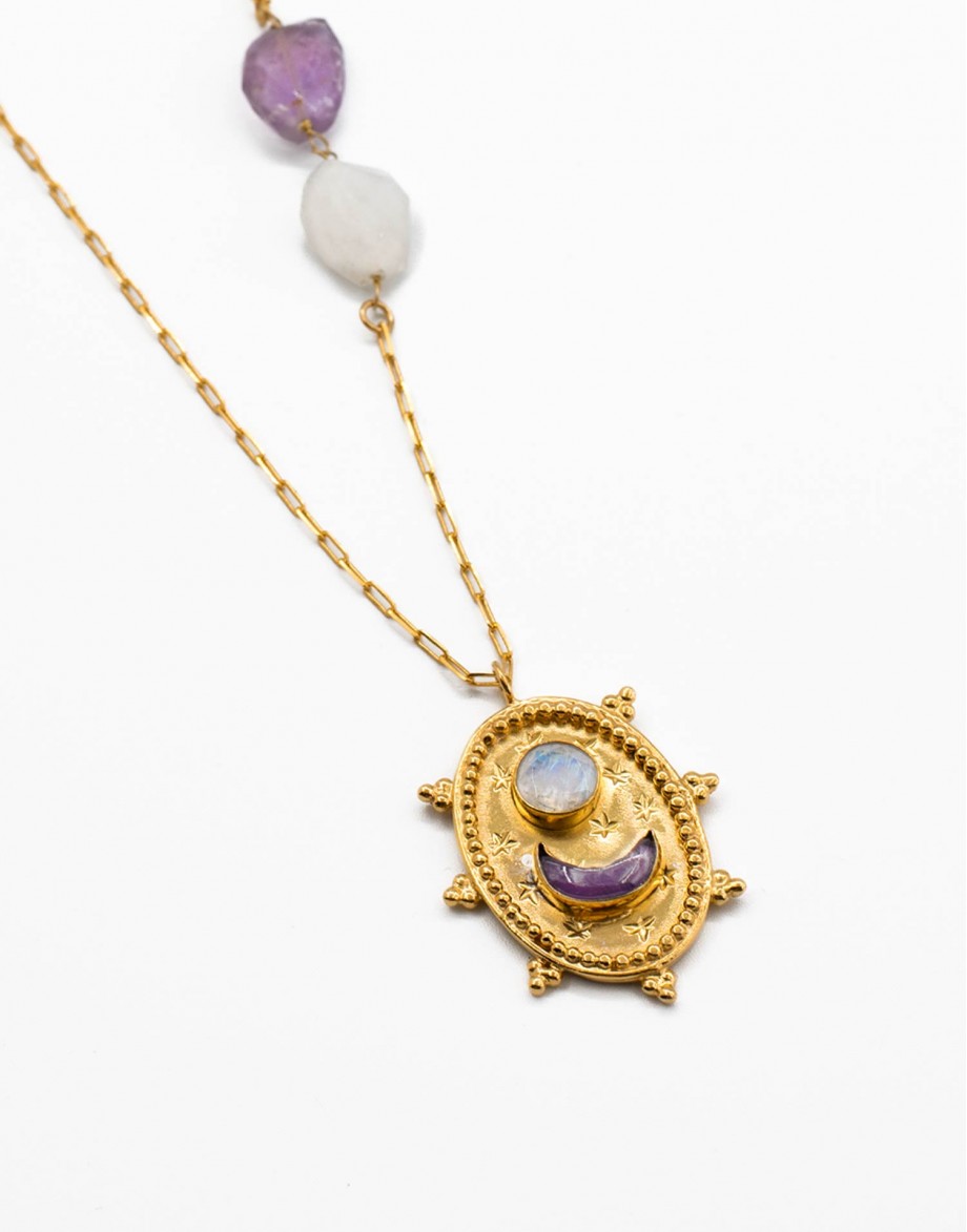 Collar Talismán Intuición  oro