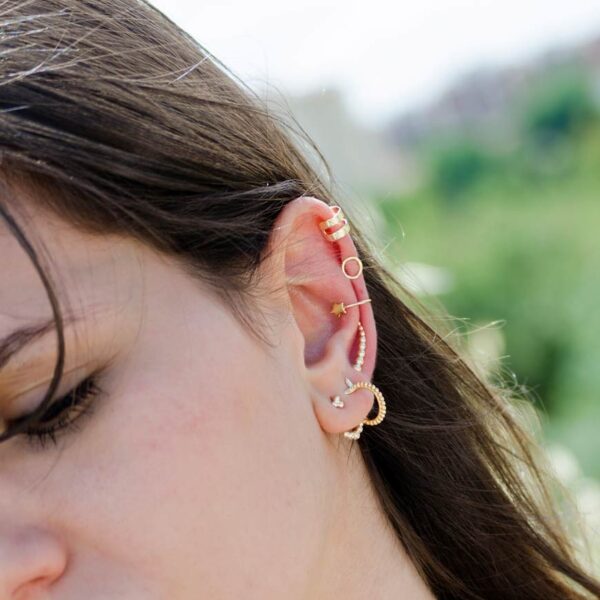 Pendiente earcuff doble aro