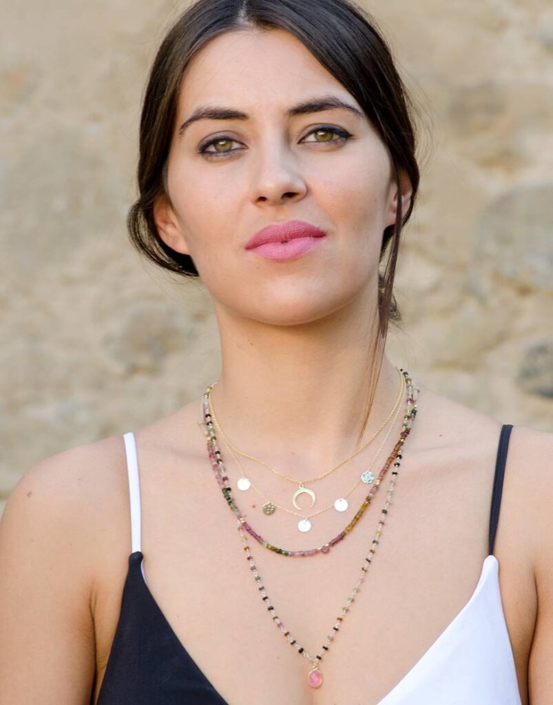 Collar círculos oro y plata modelo