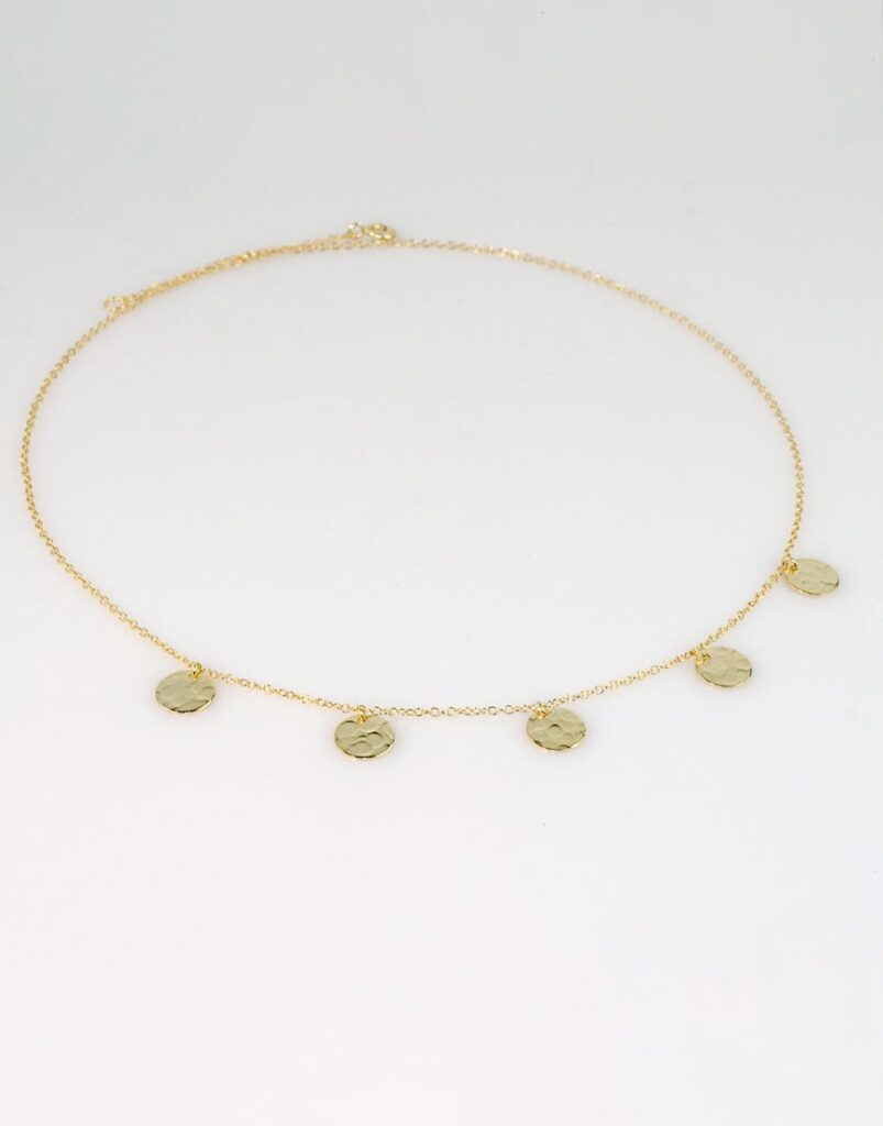 Collar círculos oro y plata producto