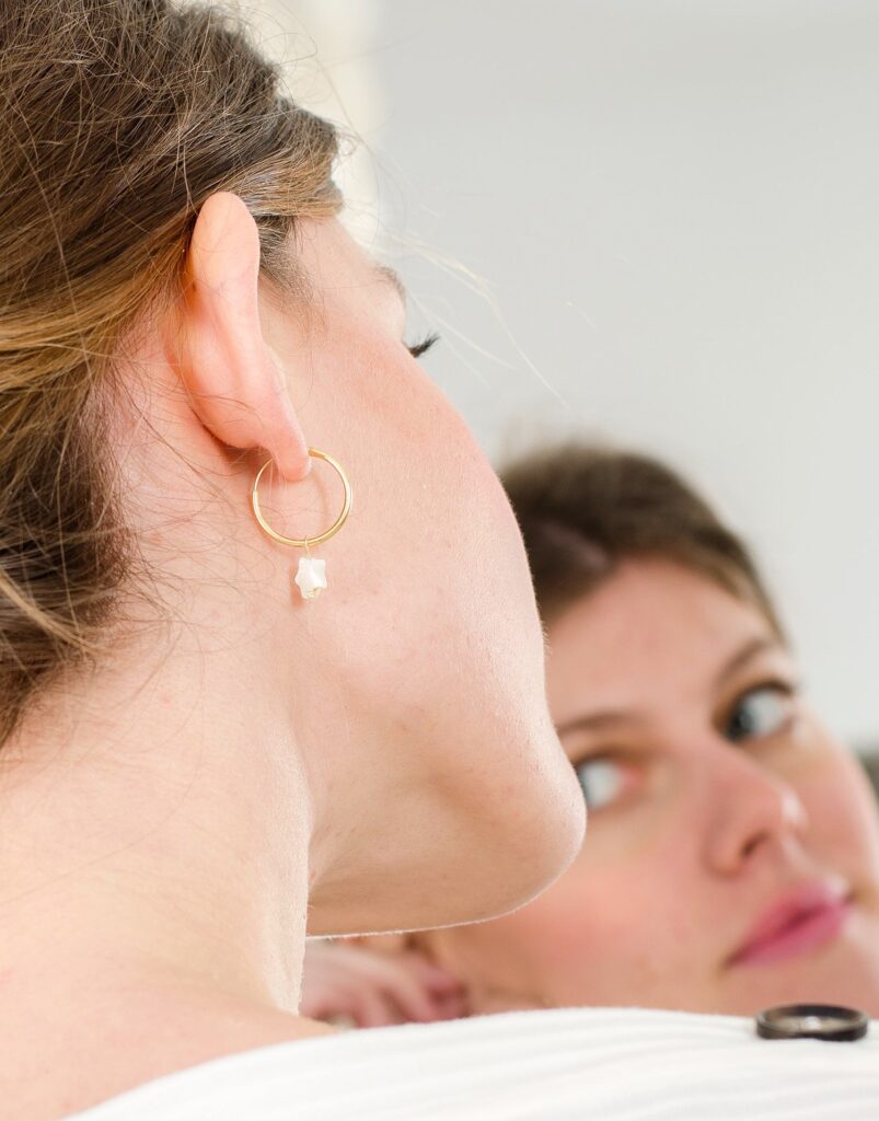 Pendientes de aro La Estrella espejo