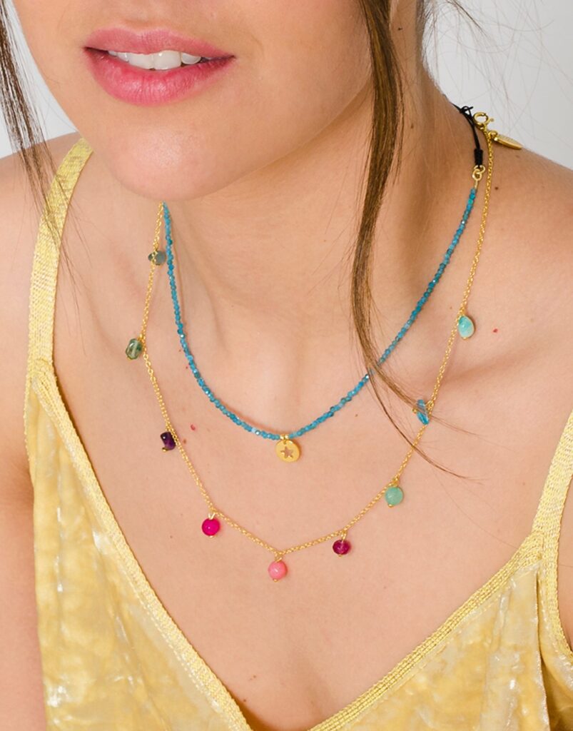 Collar Iris mineral composición