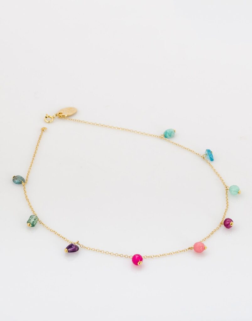 Collar Iris mineral pieza