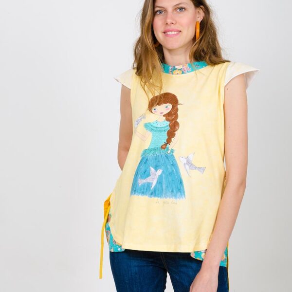 Camiseta La Emoción del Primer Vuelo ilustración