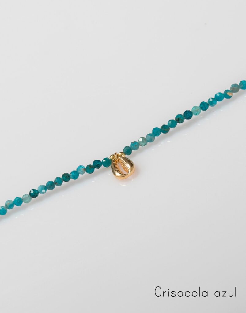 Collar Lia mineral oro mix amazonita