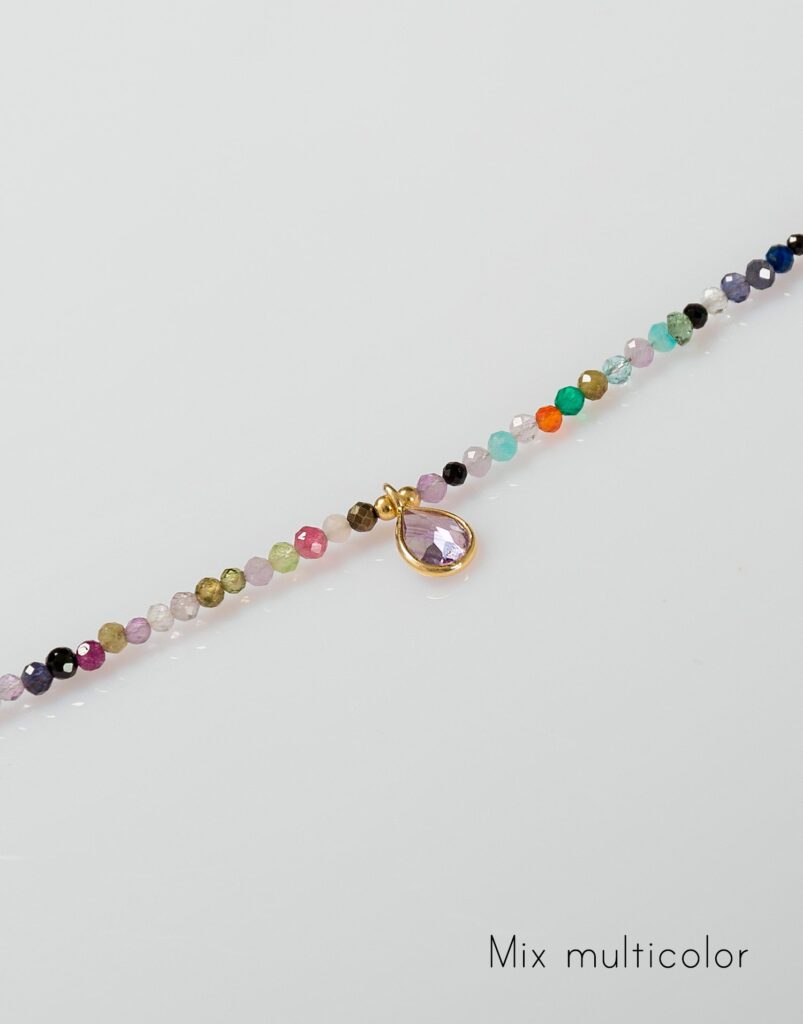 Collar Lia mineral oro mix multicolor