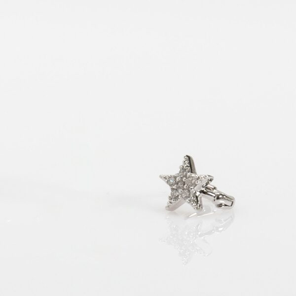Pendiente piercing Mini estrella plata