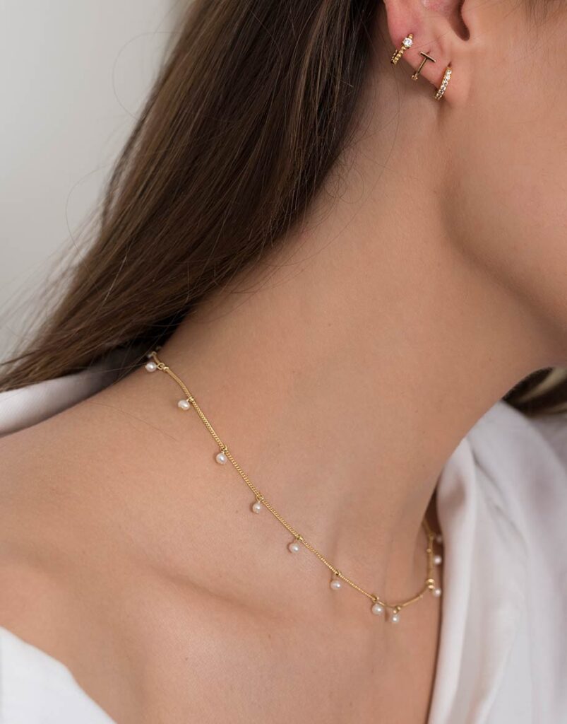 Cadena perlitas Tender detalle