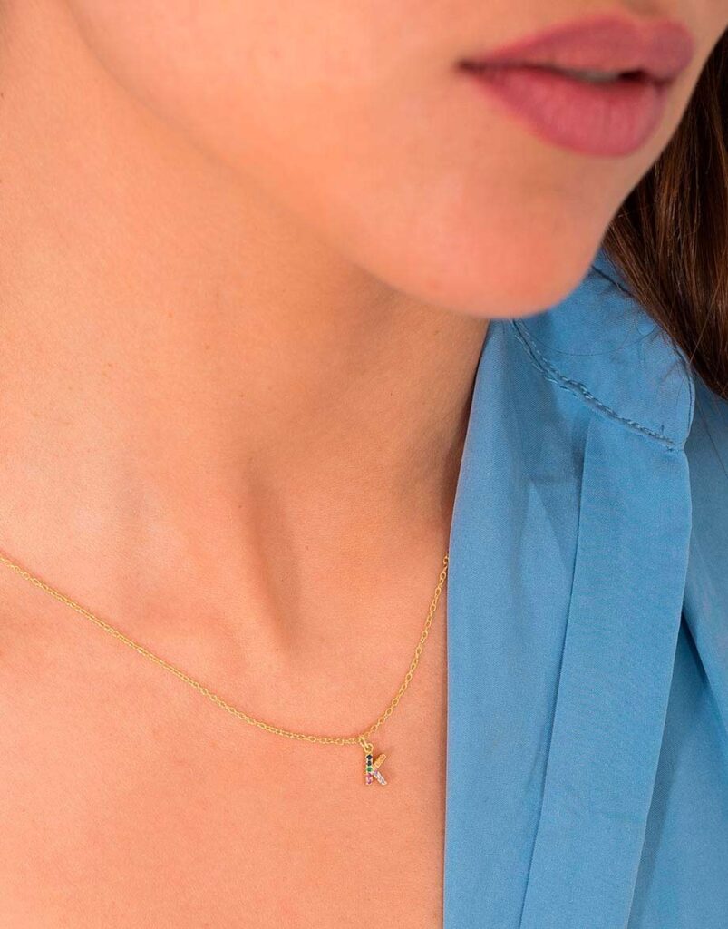 Collar inicial Your name detalle