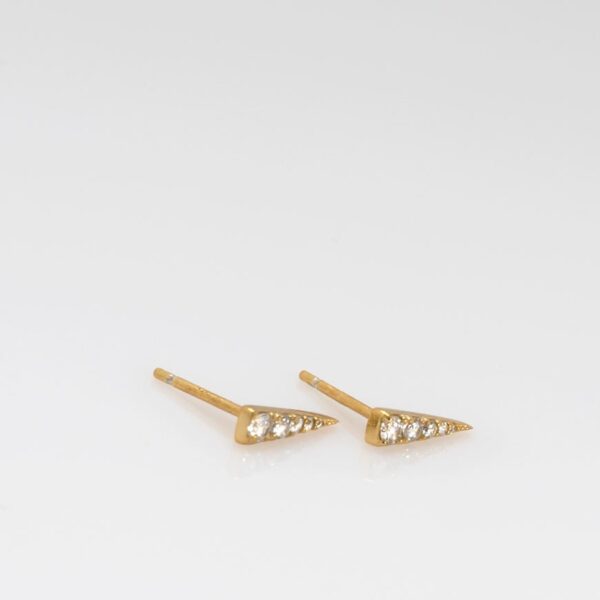 Pendientes Petites pincho circonitas oro