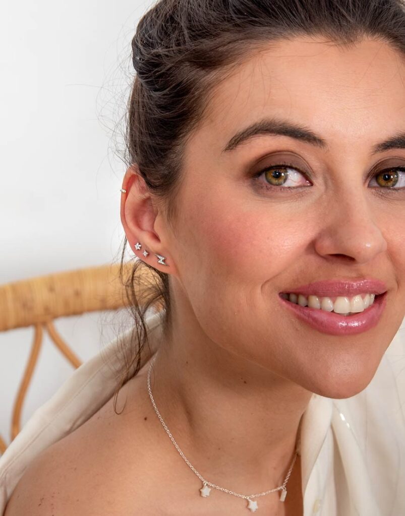 Pendientes Petites diamante -estrella