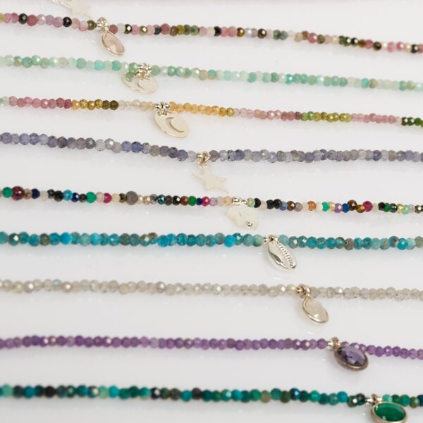 Collar Lia mineral plata