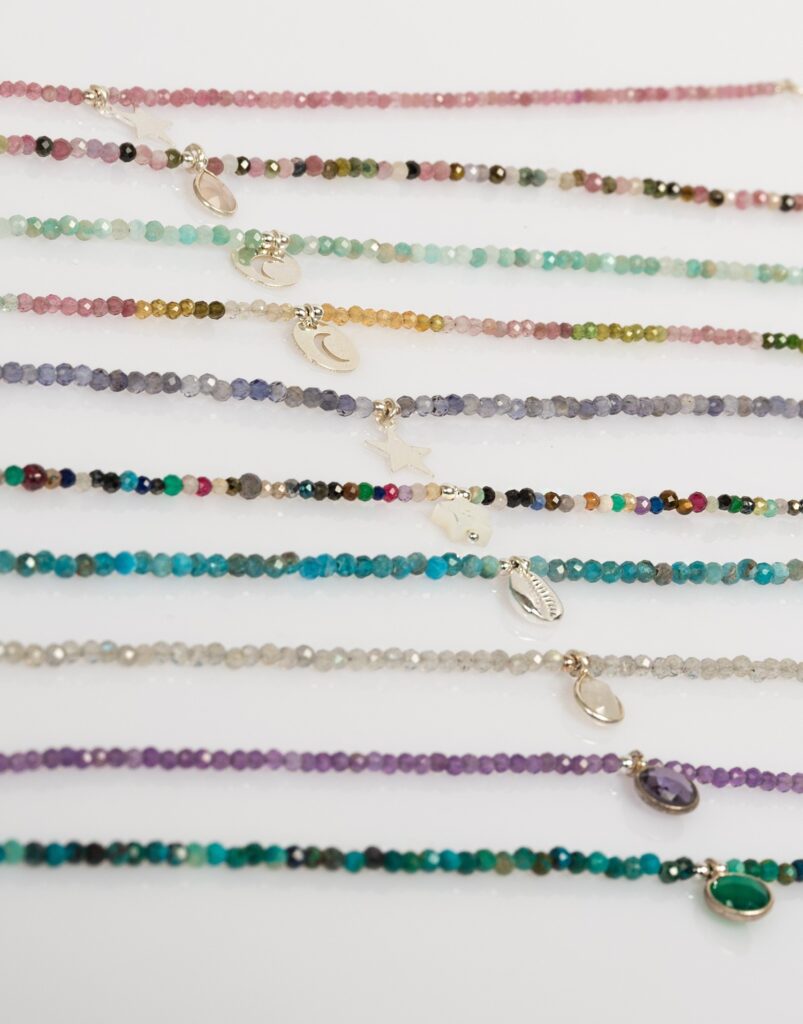 Collar Lia mineral plata