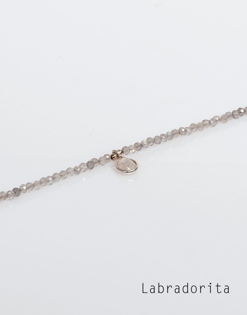 Collar Lia mineral plata