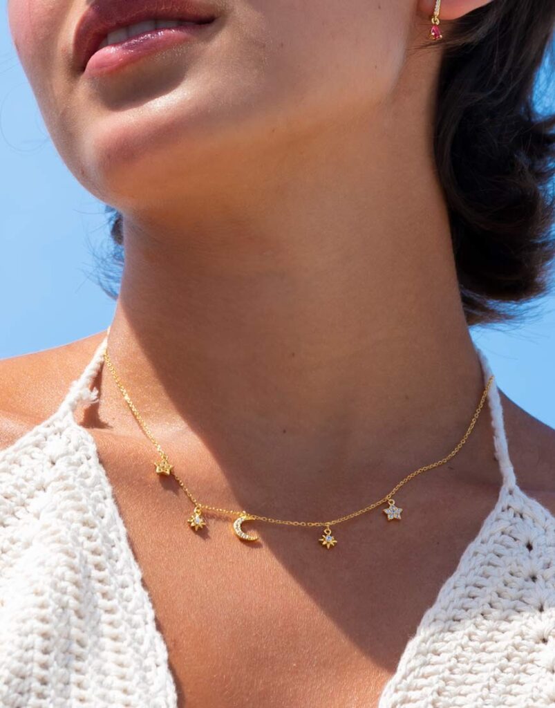 Collar Cielo Polar detalle