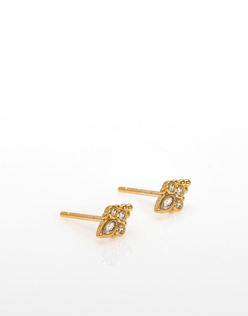 Pendiente mini étnico oro