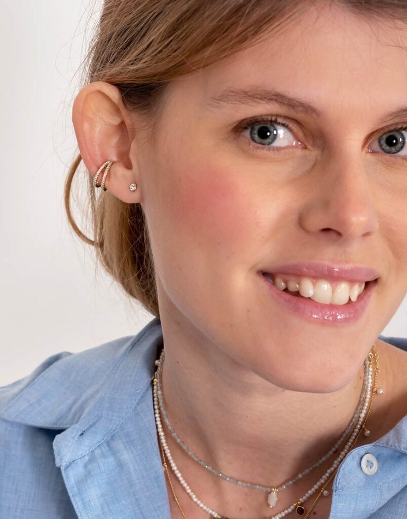 Pendiente diamante cuadrado grande modelo