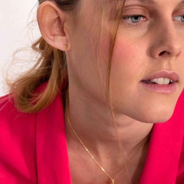 Pendientes Petites luna arcoíris