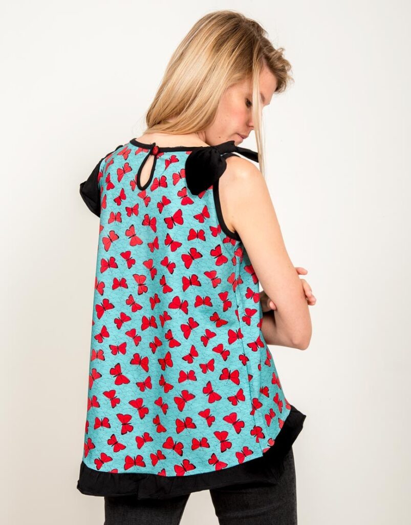 Camiseta Para volar, mis alas detalle espalda