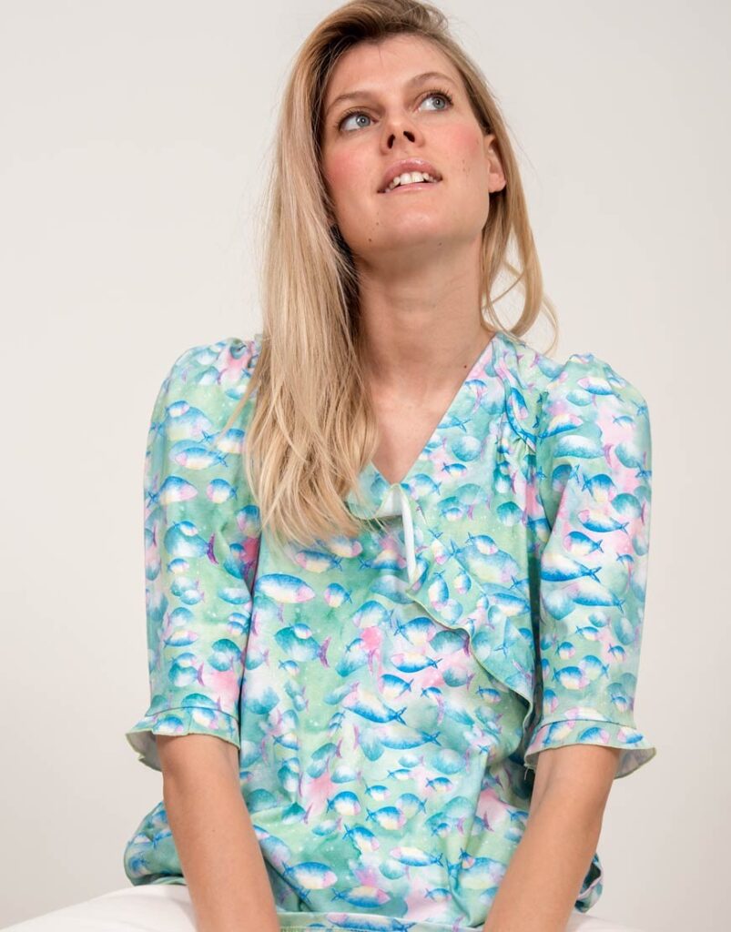 Camiseta Aur revoir mes amies frente