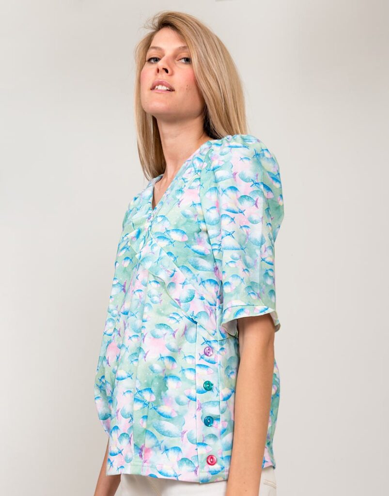 Camiseta Aur revoir mes amies lado