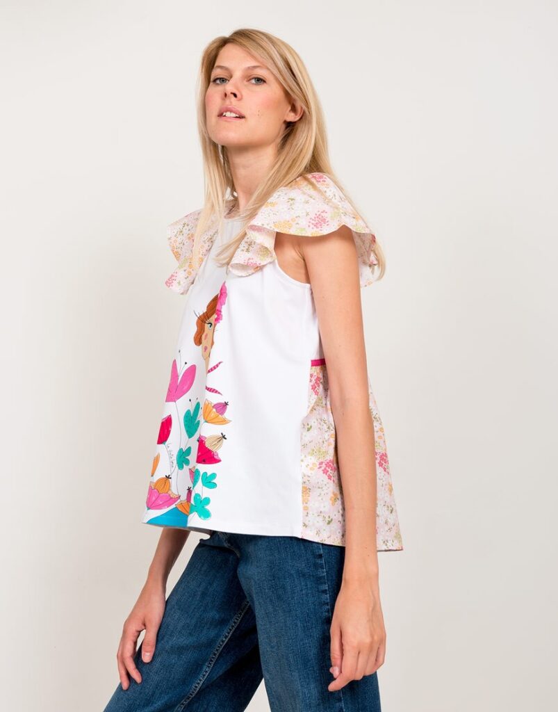 Camiseta Las flores de tu balcón lado