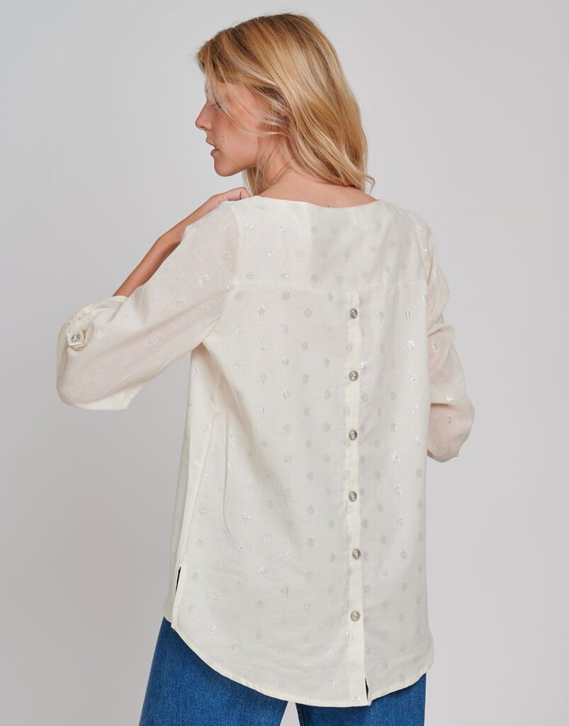 Blusa Silver circles espalda