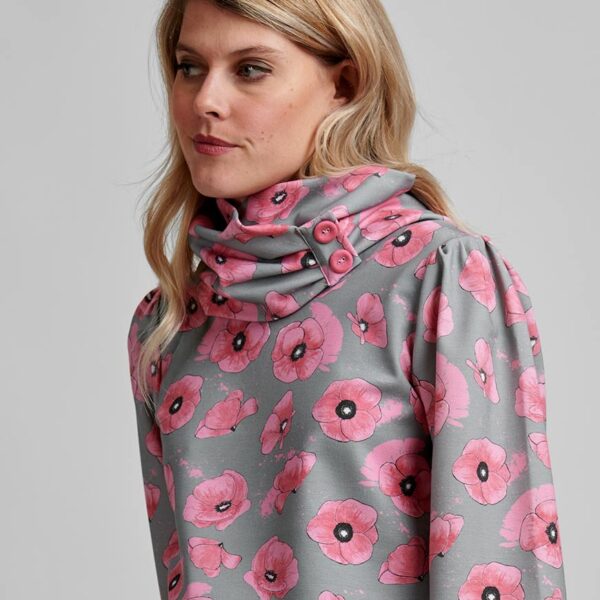 Jersey Amapola de invierno detalle