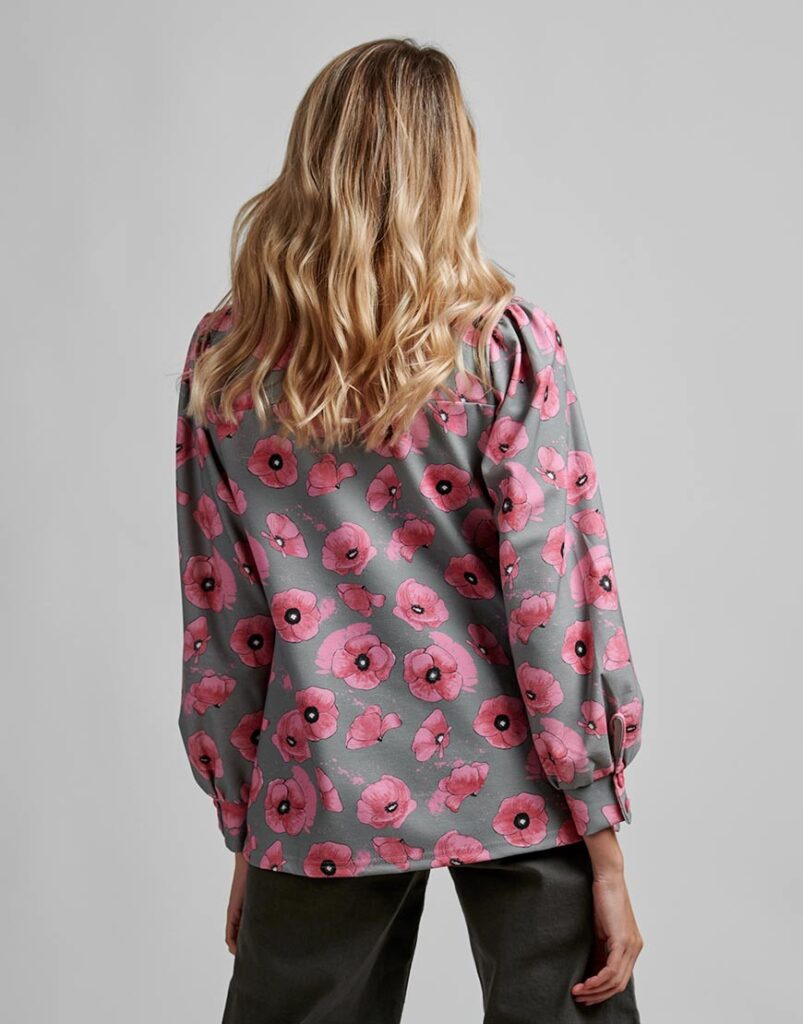 Jersey Amapola de invierno espalda