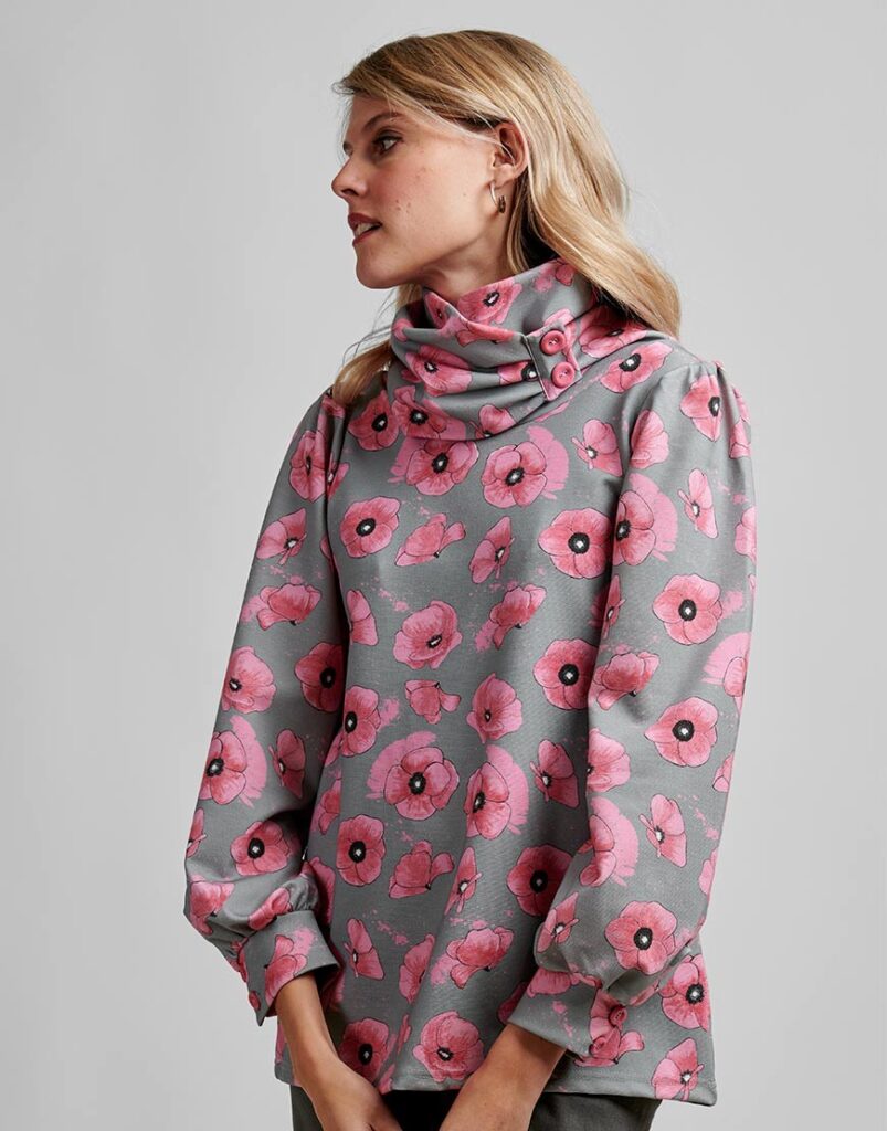 Jersey Amapola de invierno frente