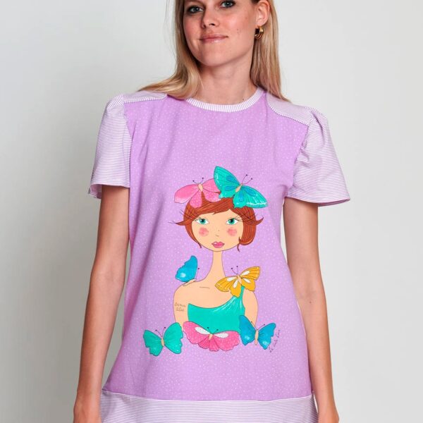 Camiseta Lila campanilla