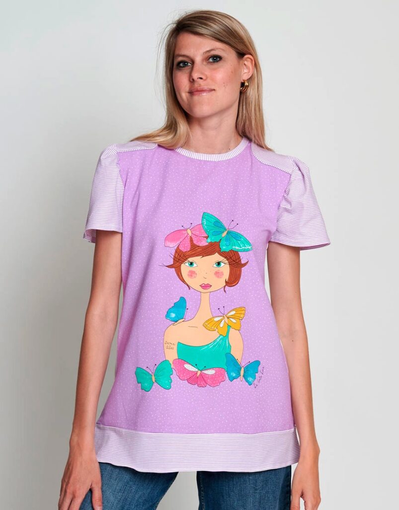 Camiseta Lila campanilla