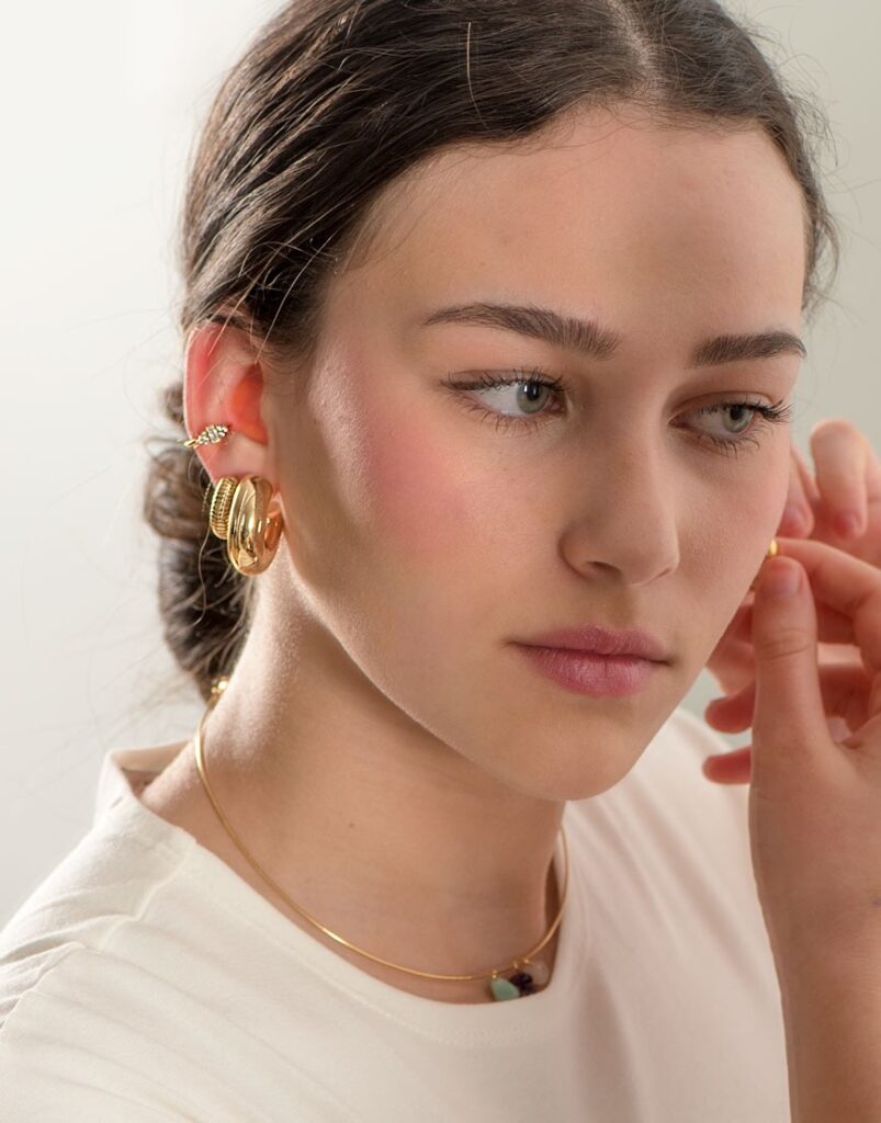 Pendientes acero aros gruesos