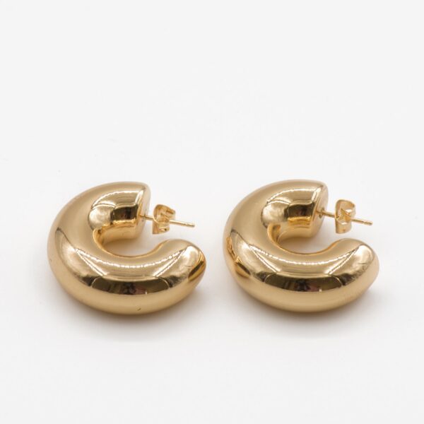 Pendientes acero aros gruesos producto