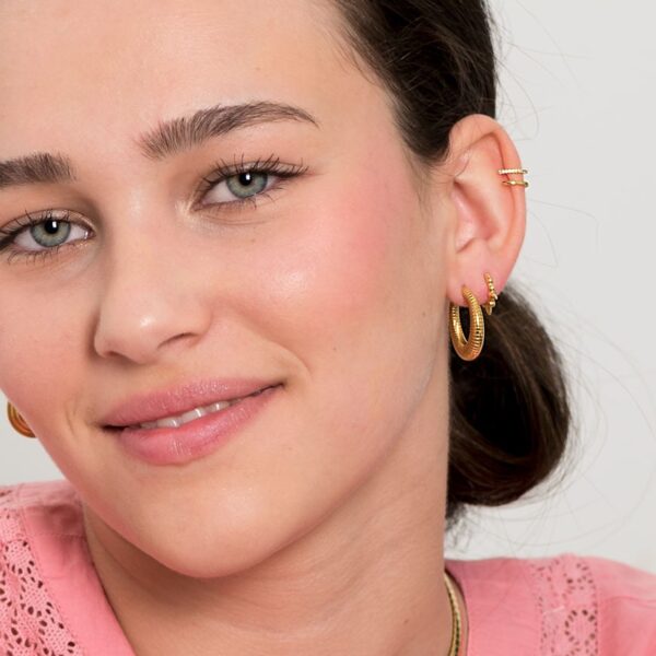 Pendientes acero aros cleopatra