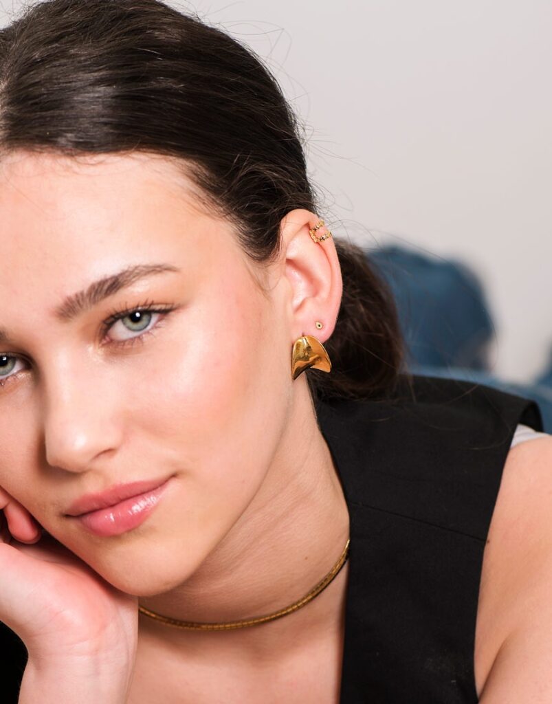 Pendientes acero lidia modelo