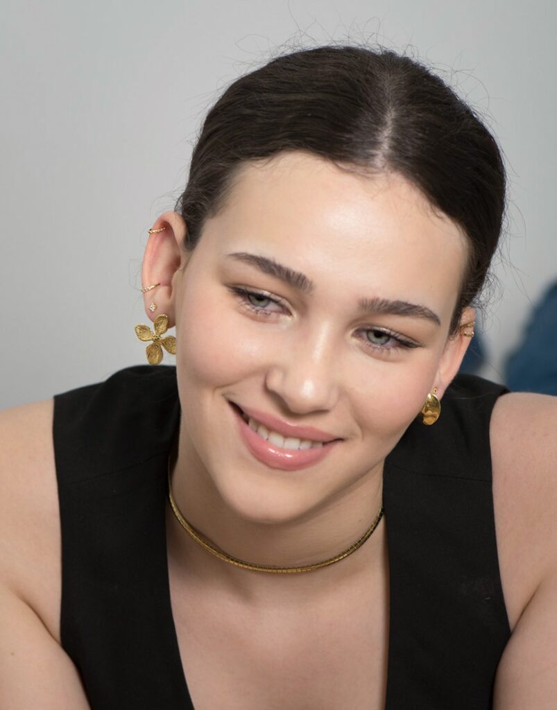 Pendientes acero flor