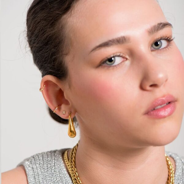 Pendientes acero gota