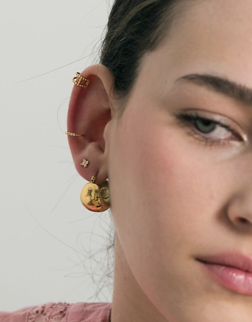 Pendientes acero Mila modelo