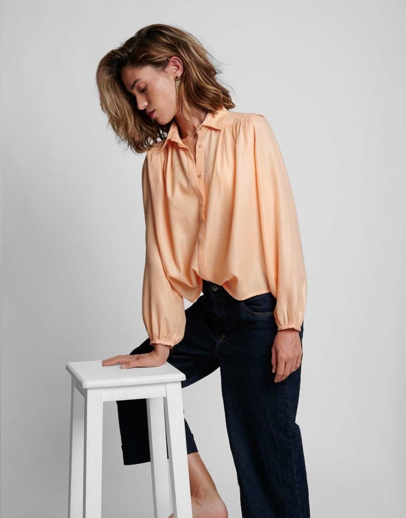 Camisa Mango Sunset lado