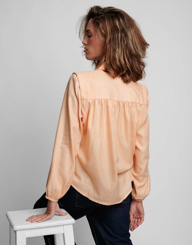 Camisa Mango Sunset espalda