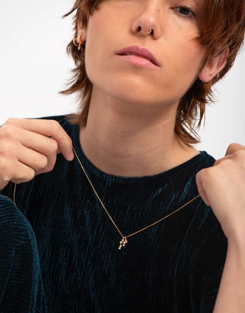 Collar Constelación Sagitario modelo