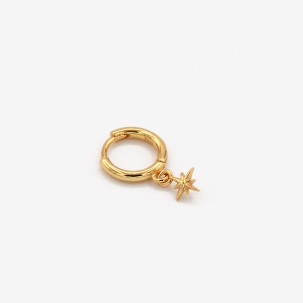 Pendiente piercing estrella polar