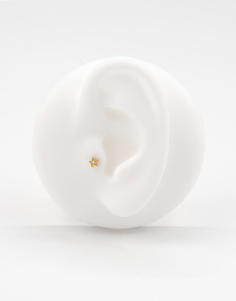 Piercing tragus mini estrella