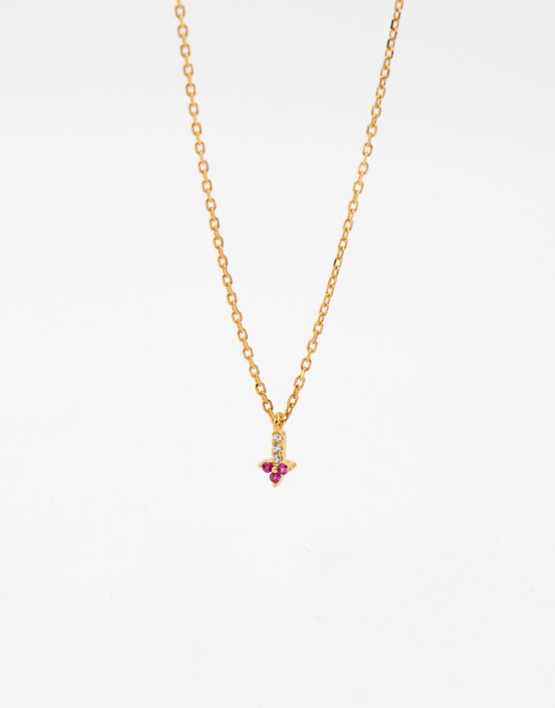 Collar colgante mini oro