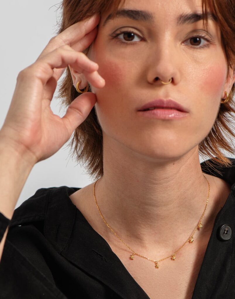 Collar estrellas bombé