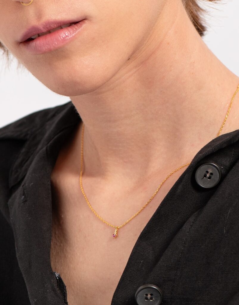 Collar colgante mini detalle