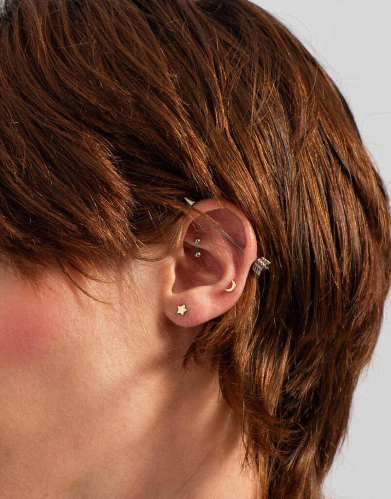 Piercing luna detalle